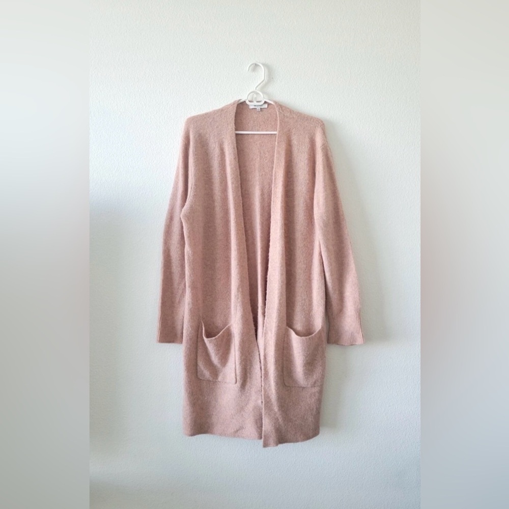 Madewell Kent Cardigan Womans XS Pink Sweater Heather Wool Alpaca Oversize